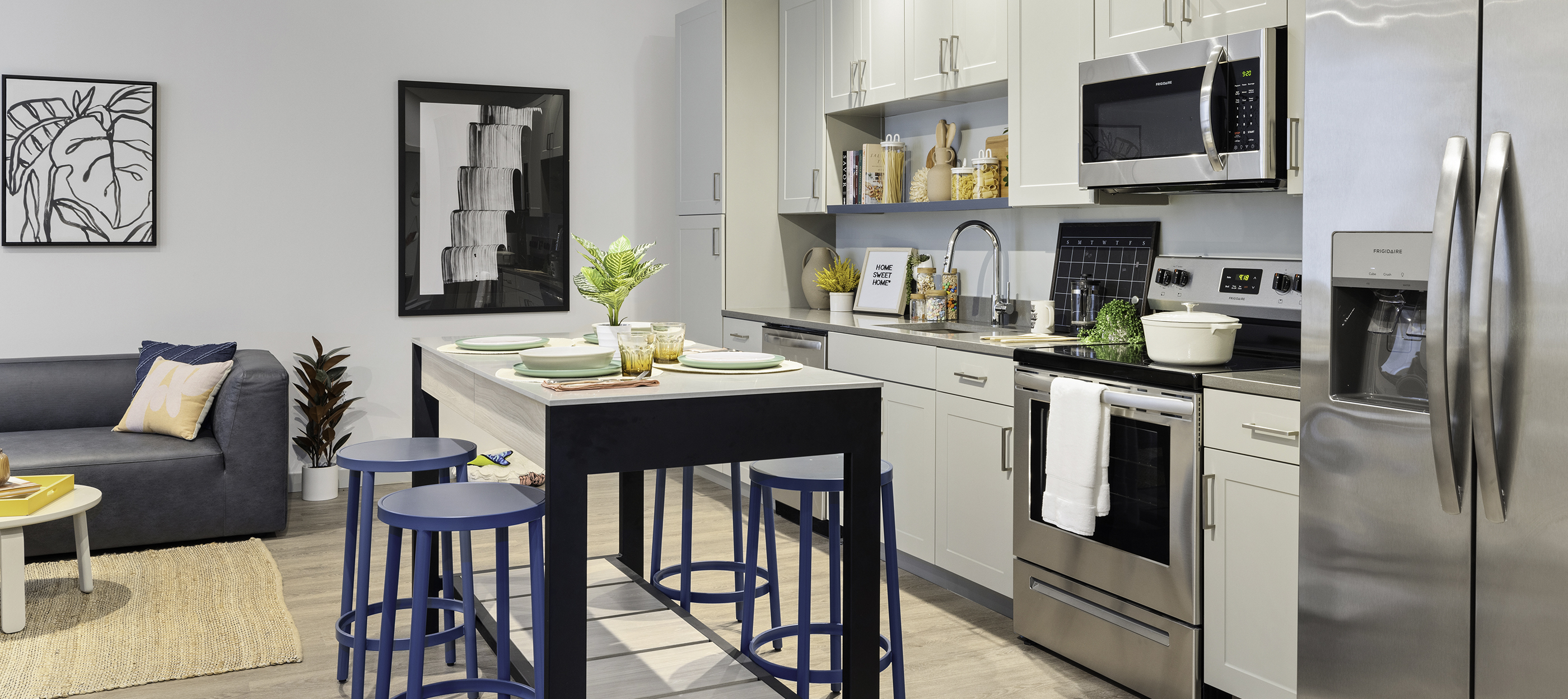 Kitchen with modern appliances